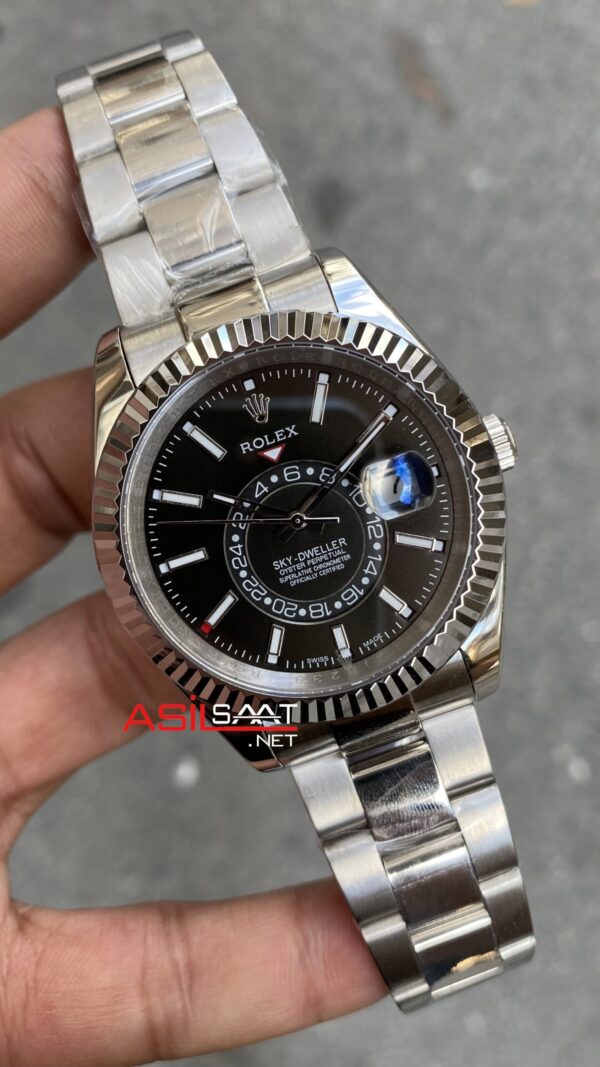 Rolex Sky Dweller Siyah 326934 Oyster Replika