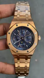 Audemars Piguet Royal Oak Perpetual Calendar 26574OR Mavi Kadran Rose 41 mm