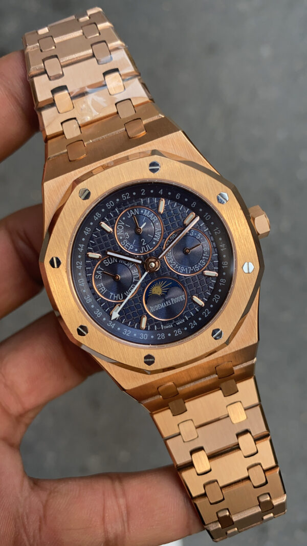 Audemars Piguet Royal Oak Perpetual Calendar 26574OR Mavi Kadran Rose 41 mm Audemars Piguet Royal Oak Perpetual Calendar 26574OR Mavi Kadran Rose 41 mm