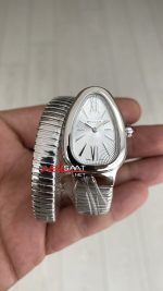 Bulgari Serpenti Tubogas Beyaz Kadran 101817 Silver 35mm Kadın Kol Saati