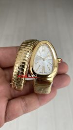 Bulgari Serpenti Tubogas Beyaz Kadran 101924 Gold 35mm Kadın Kol Saati