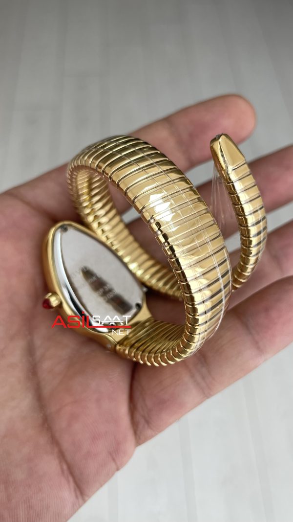 Bulgari Serpenti Tubogas Beyaz Kadran 101924 Gold 35mm Kadın Kol Saati