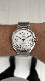 Cartier Ballon Bleu Beyaz WSBB0049 Silver 42mm - Görsel 3