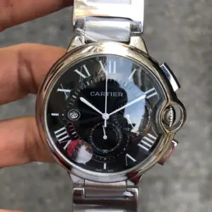 Cartier Ballon Bleu Chronograph Silver Siyah