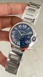 Cartier Ballon Bleu Mavi WSBB0061 Silver 40mm Replika Saat
