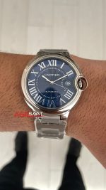Cartier Ballon Bleu Mavi WSBB0061 Silver 40mm Replika Saat