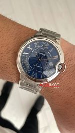 Cartier Ballon Bleu Mavi WSBB0061 Silver 40mm Replika Saat