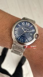 Cartier Ballon Bleu Mavi WSBB0061 Silver 40mm Replika Saat