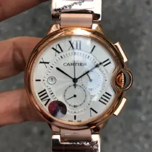 Cartier Ballon Bleu Rose Beyaz Kadran