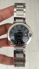 Cartier Ballon Bleu Siyah WSBB0060 Silver 40mm Replika Saat