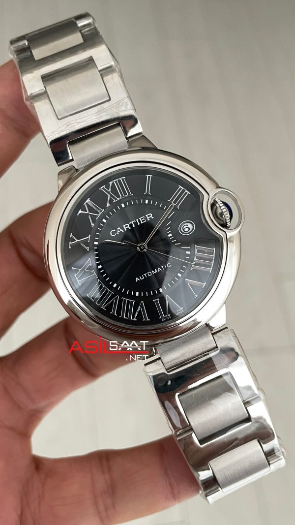 Cartier Ballon Bleu Siyah WSBB0060 Silver 40mm Replika Saat Cartier Ballon Bleu Siyah WSBB0060 Silver 40mm Replika Saat