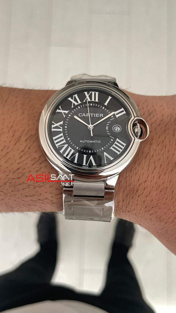 Cartier Ballon Bleu Siyah WSBB0060 Silver 40mm Replika Saat Cartier Ballon Bleu Siyah WSBB0060 Silver 40mm Replika Saat