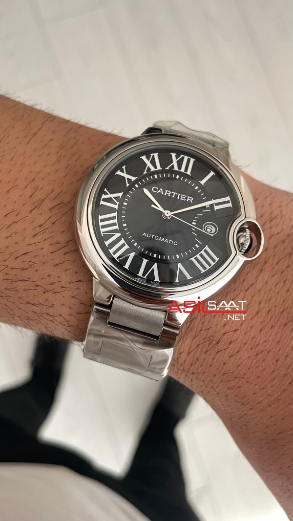 Cartier Ballon Bleu Siyah WSBB0060 Silver 40mm Replika Saat Cartier Ballon Bleu Siyah WSBB0060 Silver 40mm Replika Saat