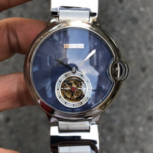 Cartier Ballon Bleu Tourbillon Silver Mavi