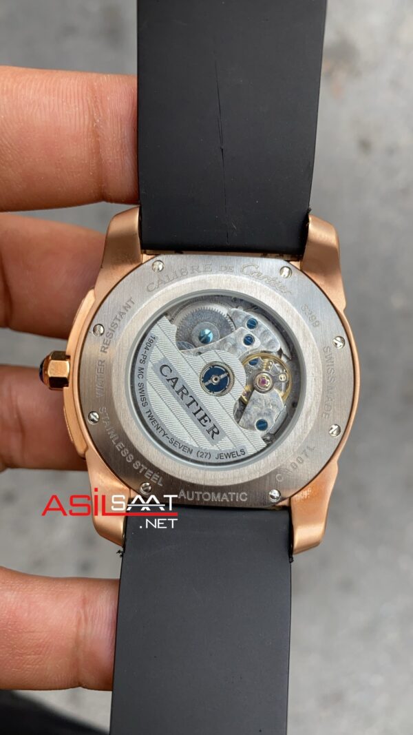 Cartier Calibre De Diver W7100052 Rose Kasa Siyah Cartier Calibre De Diver W7100052 Rose Kasa Siyah