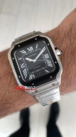 Cartier Santos Siyah WSSA0037 Large PVD Bezel