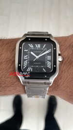 Cartier Santos Siyah WSSA0037 Large PVD Bezel