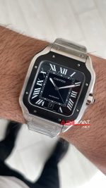 Cartier Santos Siyah WSSA0037 Large PVD Bezel