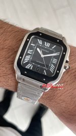 Cartier Santos Siyah WSSA0037 Large PVD Bezel