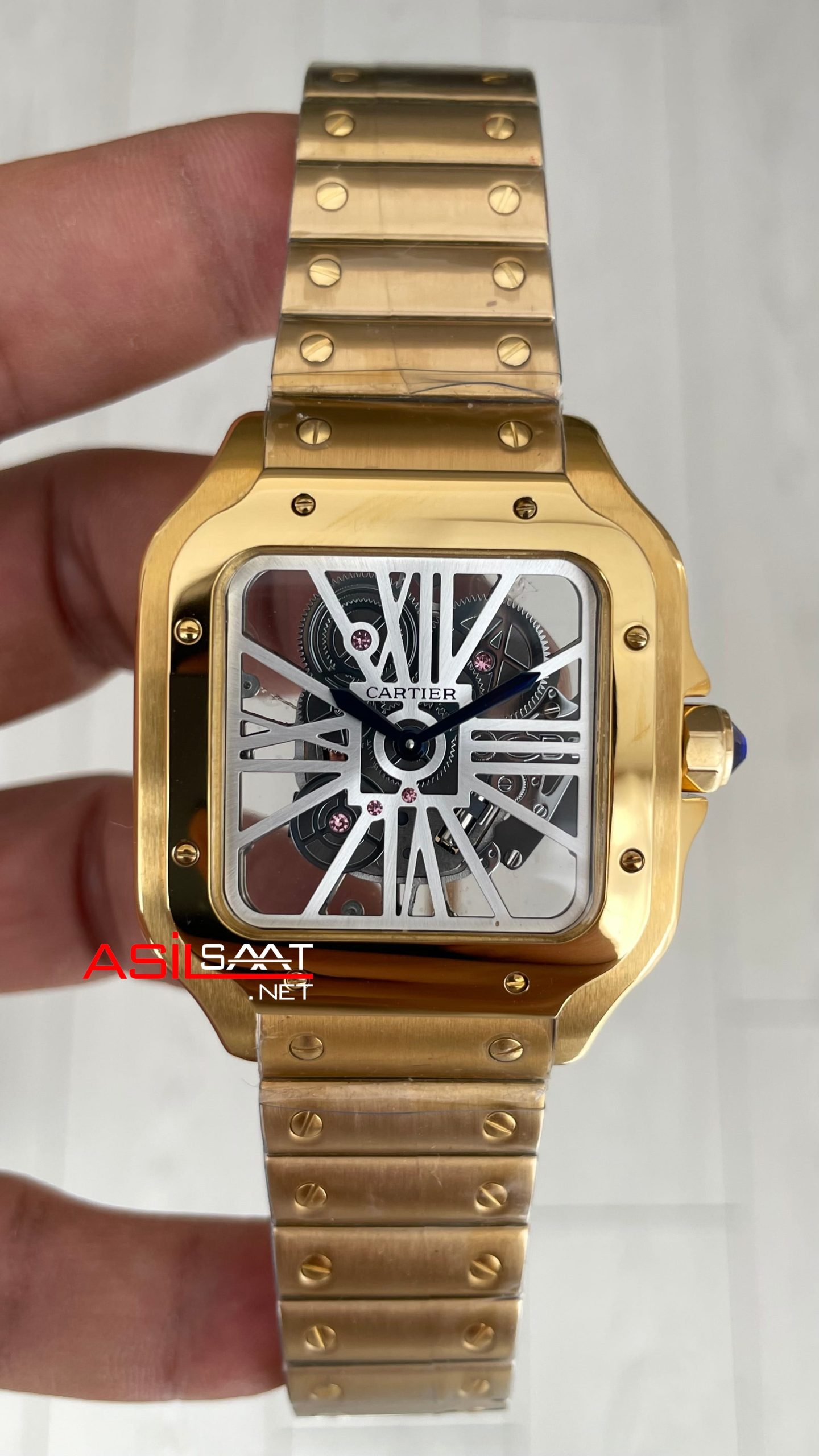 Cartier Santos WHSA0042 Skeleton 40mm Gold Cartier Santos WHSA0042 Skeleton 40mm Gold