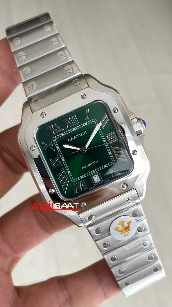 Cartier Santos WSSA0062 Yeşil Large 40mm Cartier Santos WSSA0062 Yeşil Large 40mm