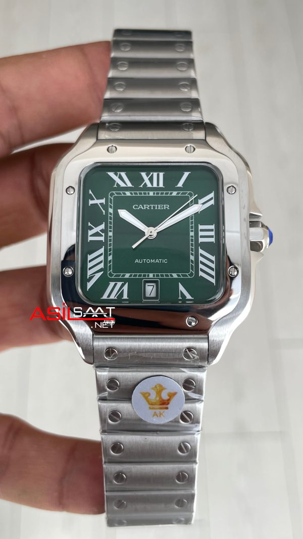 Cartier Santos WSSA0062 Yeşil Large 40mm Cartier Santos WSSA0062 Yeşil Large 40mm