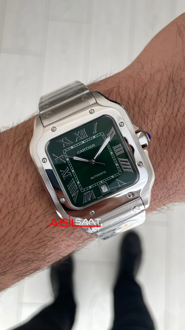 Cartier Santos WSSA0062 Yeşil Large 40mm Cartier Santos WSSA0062 Yeşil Large 40mm