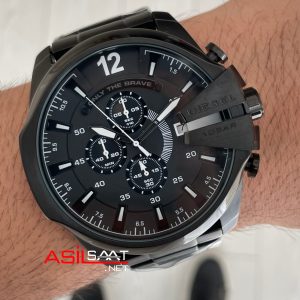 Diesel DZ4283 Mega Chief Black PVD 51mm Erkek Kol Saati