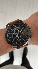 Diesel DZ4343 Mega Chief Black PVD Kahverengi 51mm Erkek Kol Saati