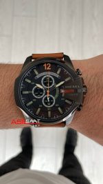Diesel DZ4343 Mega Chief Black PVD Kahverengi 51mm Erkek Kol Saati