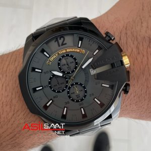 Diesel DZ4479 Mega Chief Black PVD 51mm Erkek Kol Saati