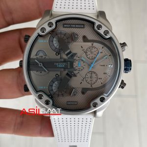 Diesel DZ7419 Mr. Daddy 2.0 Gri ve Beyaz 57mm Erkek Kol Saati