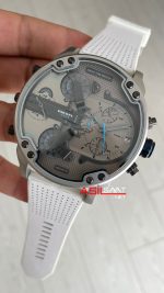 Diesel DZ7419 Mr. Daddy 2.0 Gri ve Beyaz 57mm Erkek Kol Saati
