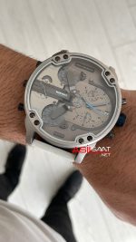 Diesel DZ7419 Mr. Daddy 2.0 Gri ve Beyaz 57mm Erkek Kol Saati