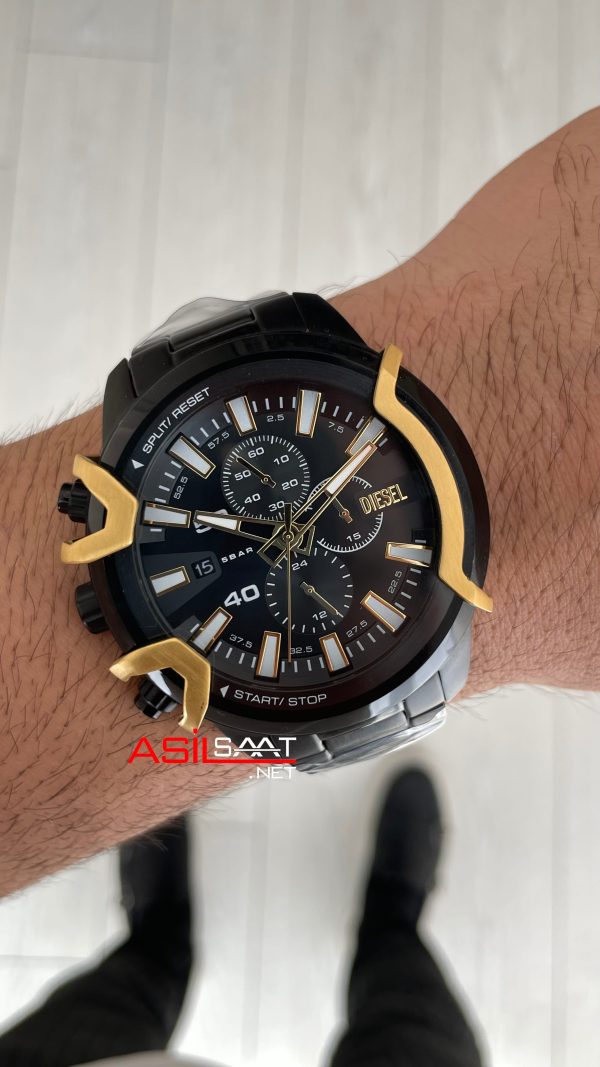Diesel Griffed DZ4668 Black PVD 48mm Erkek Kol Saati