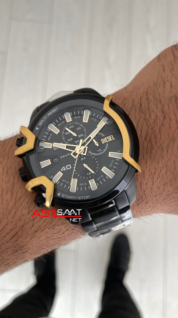 Diesel Griffed DZ4668 Black PVD 48mm Erkek Kol Saati