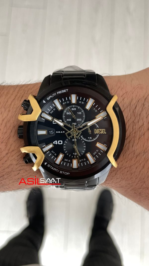 Diesel Griffed DZ4668 Black PVD 48mm Erkek Kol Saati