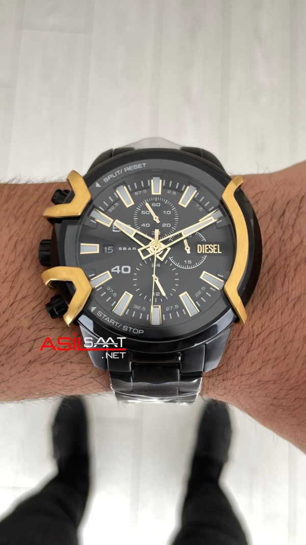 Diesel Griffed DZ4668 Black PVD 48mm Erkek Kol Saati