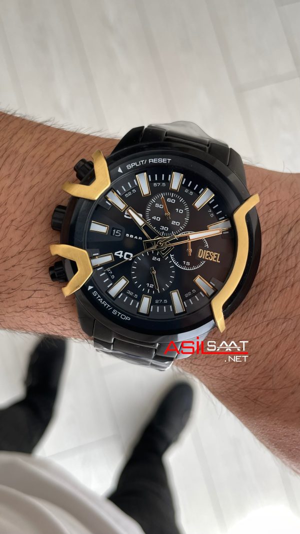 Diesel Griffed DZ4668 Black PVD 48mm Erkek Kol Saati