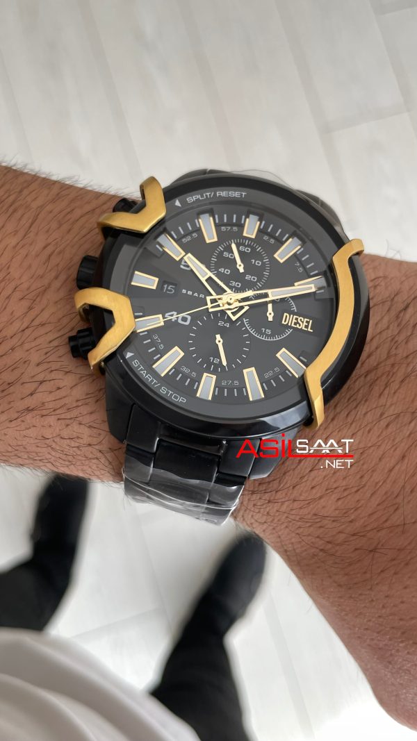Diesel Griffed DZ4668 Black PVD 48mm Erkek Kol Saati