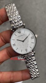Emporio Armani AR 1925 Taşlı Beyaz Kadran