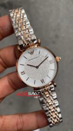 Emporio Armani AR 1926 Silver Rose Taşlı Beyaz