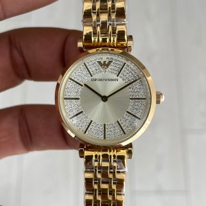 Emporio Armani AR11608 Sarı Taşlı 32mm Kadın Kol Saati