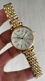Emporio Armani AR11608 Sarı Taşlı 32mm Kadın Kol Saati