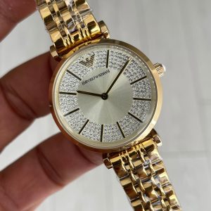 Emporio Armani AR11608 Sarı Taşlı 32mm Kadın Kol Saati