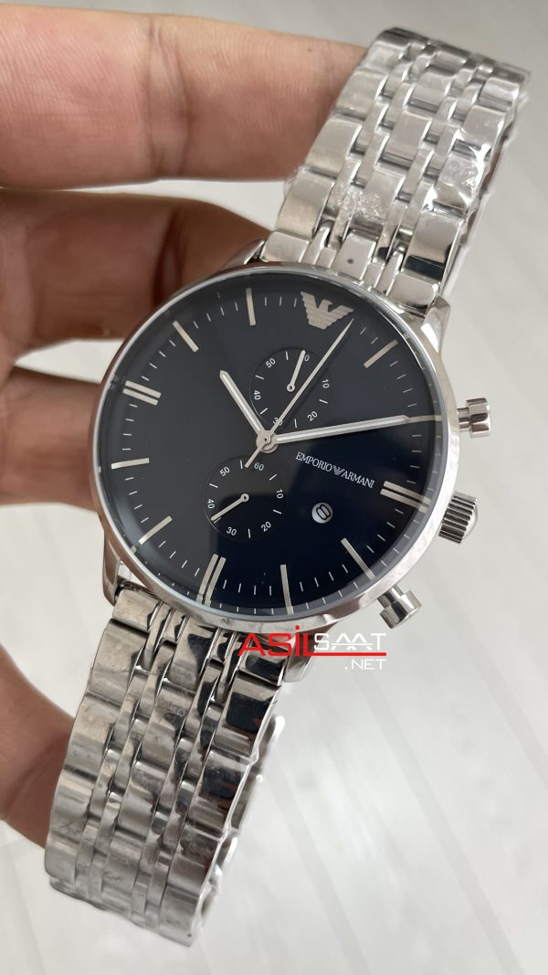Emporio Armani AR1648 Mavi Kadran 43mm Replika Saat
