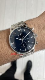 Emporio Armani AR1648 Mavi Kadran 43mm Replika Saat