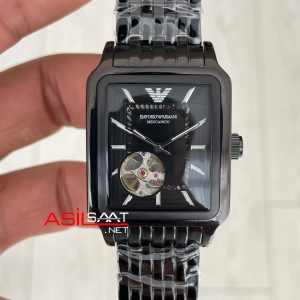 Emporio Armani AR60058 Meccanico Siyah 36mm Replika Saat