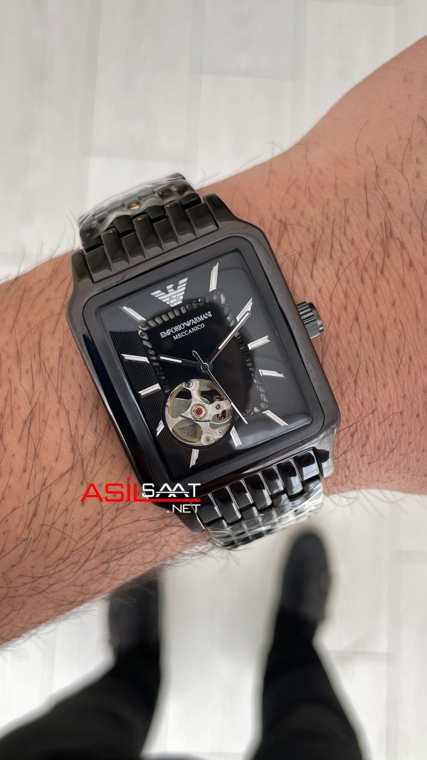 Emporio Armani AR60058 Meccanico Siyah 36mm Replika Saat Emporio Armani AR60058 Meccanico Siyah 36mm Replika Saat