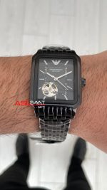 Emporio Armani AR60058 Meccanico Siyah 36mm Replika Saat
